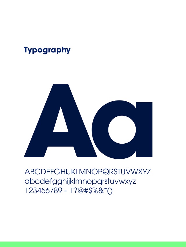 Decarbonaid typography — ITC Avant Garde Gothic, a modernist typeface built on the circle