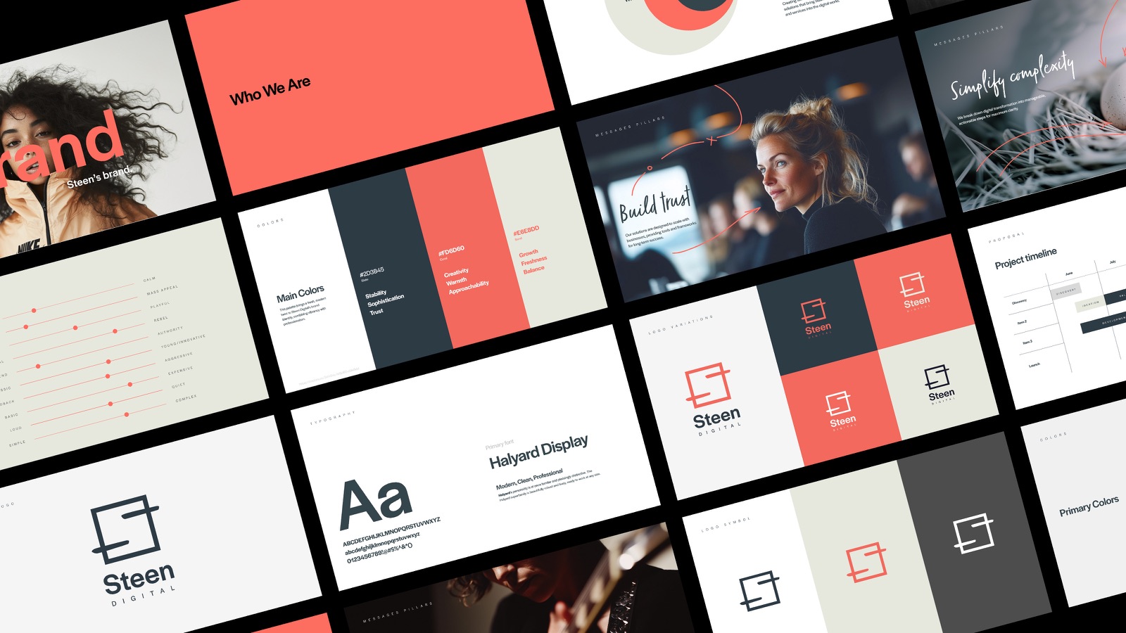 Steen Digital pitch deck — presentation design